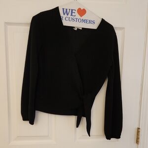 Madewell, Wrap top, Black, XXS